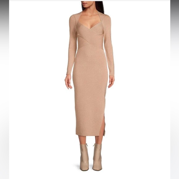 NWT TED BAKER LONDON Tabytha Slim Fit Cross Over Knit Dress - Picture 4 of 14